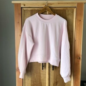 Lululemon Perfectly Oversized Cropped Crew, Size 6